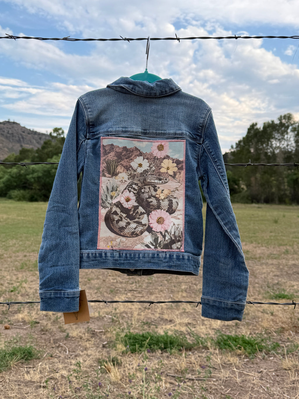 Upcycled Girls Denim Jacket Size 7