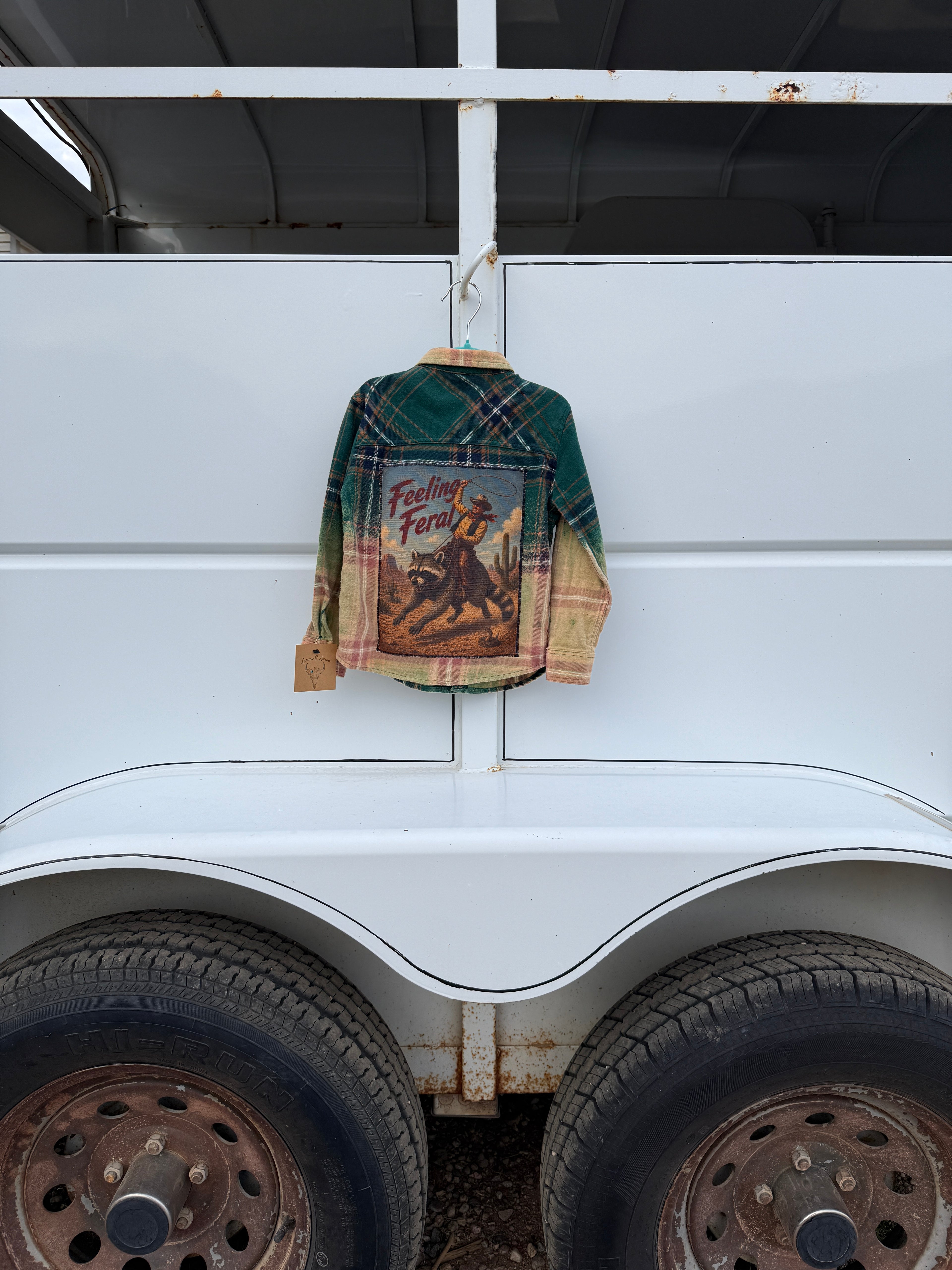 Upcycled Toddler Boy Flannel 4T