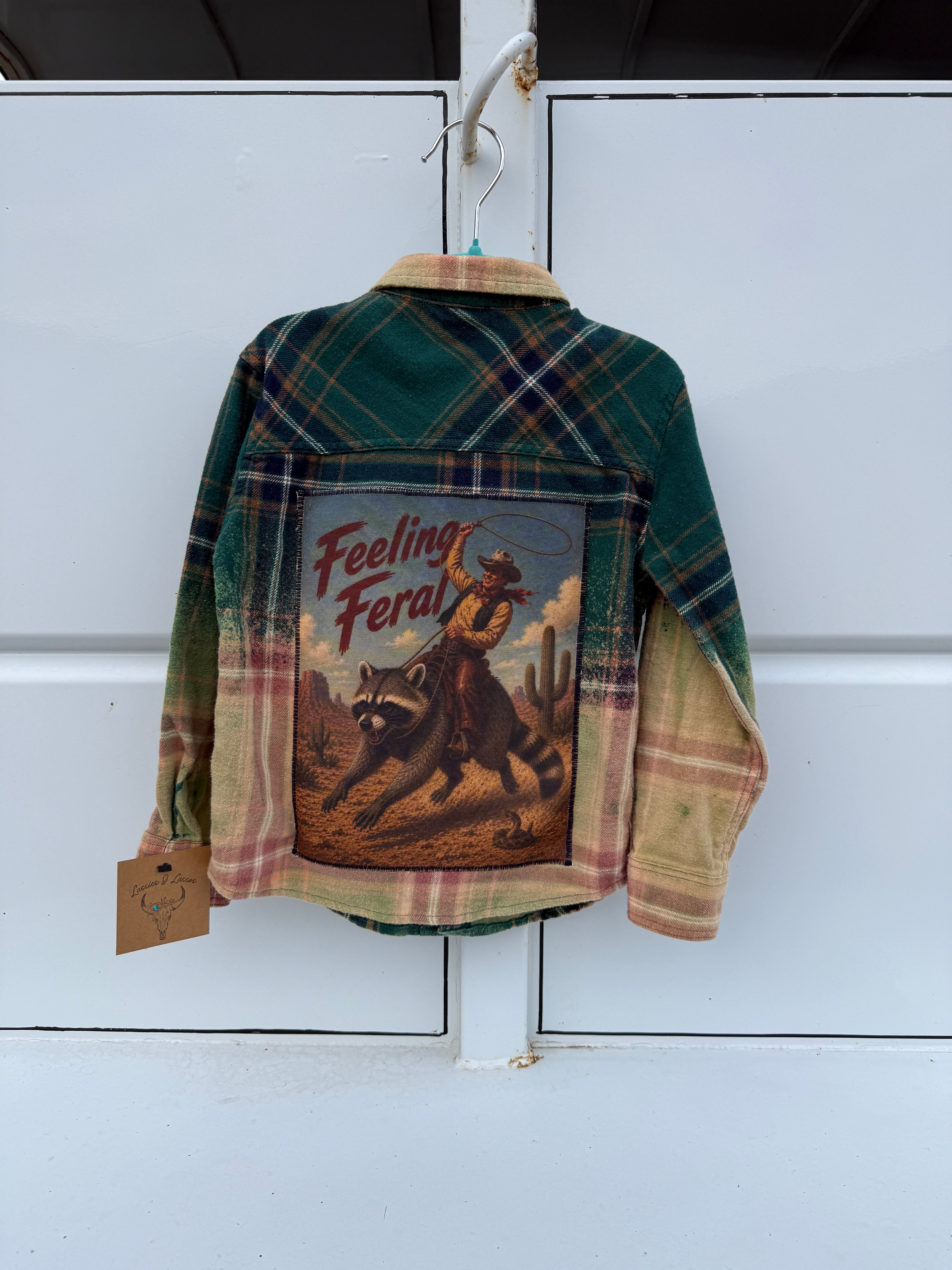 Upcycled Toddler Boy Flannel 4T