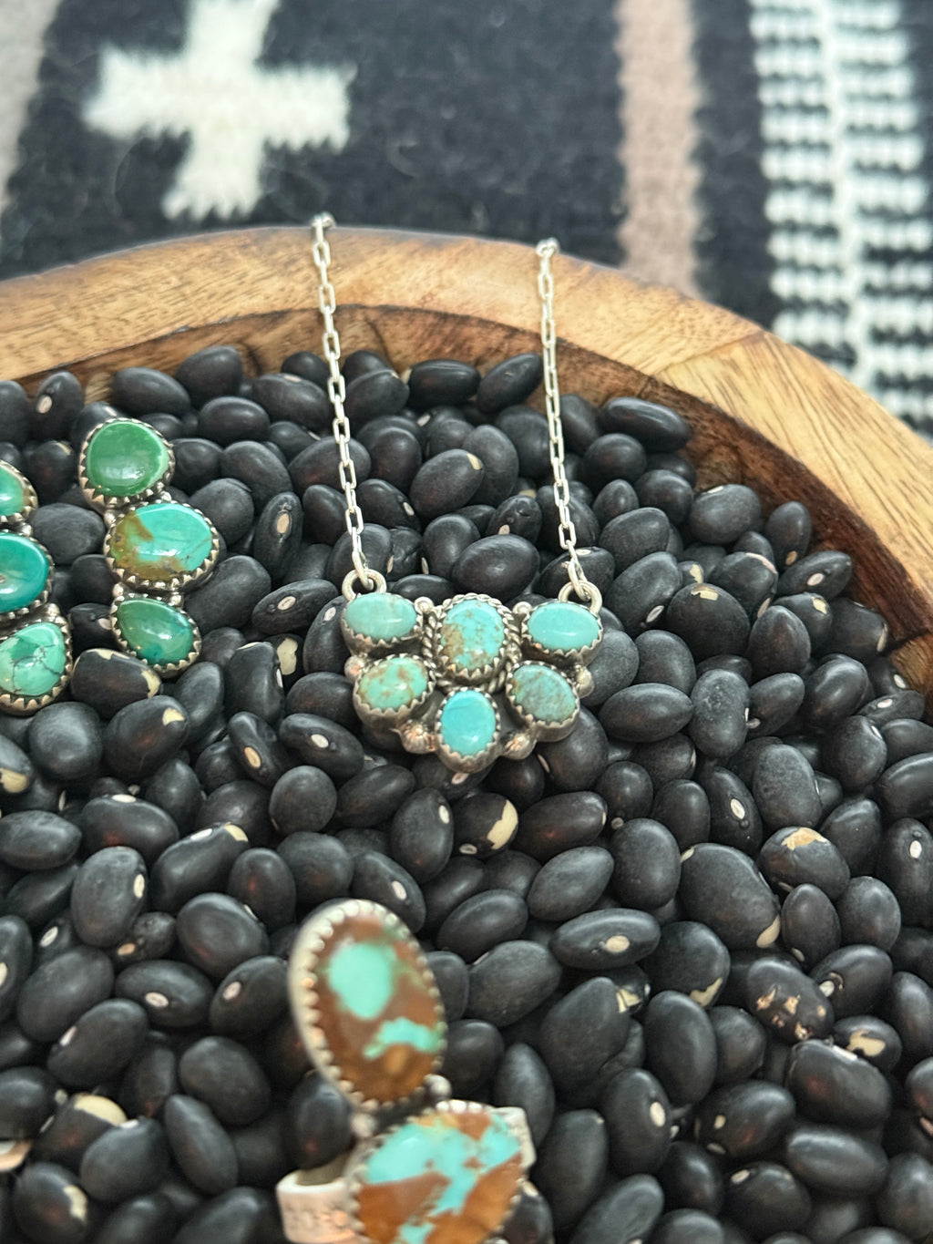 Handmade Sterling Silver Number 8 Turquoise Necklace