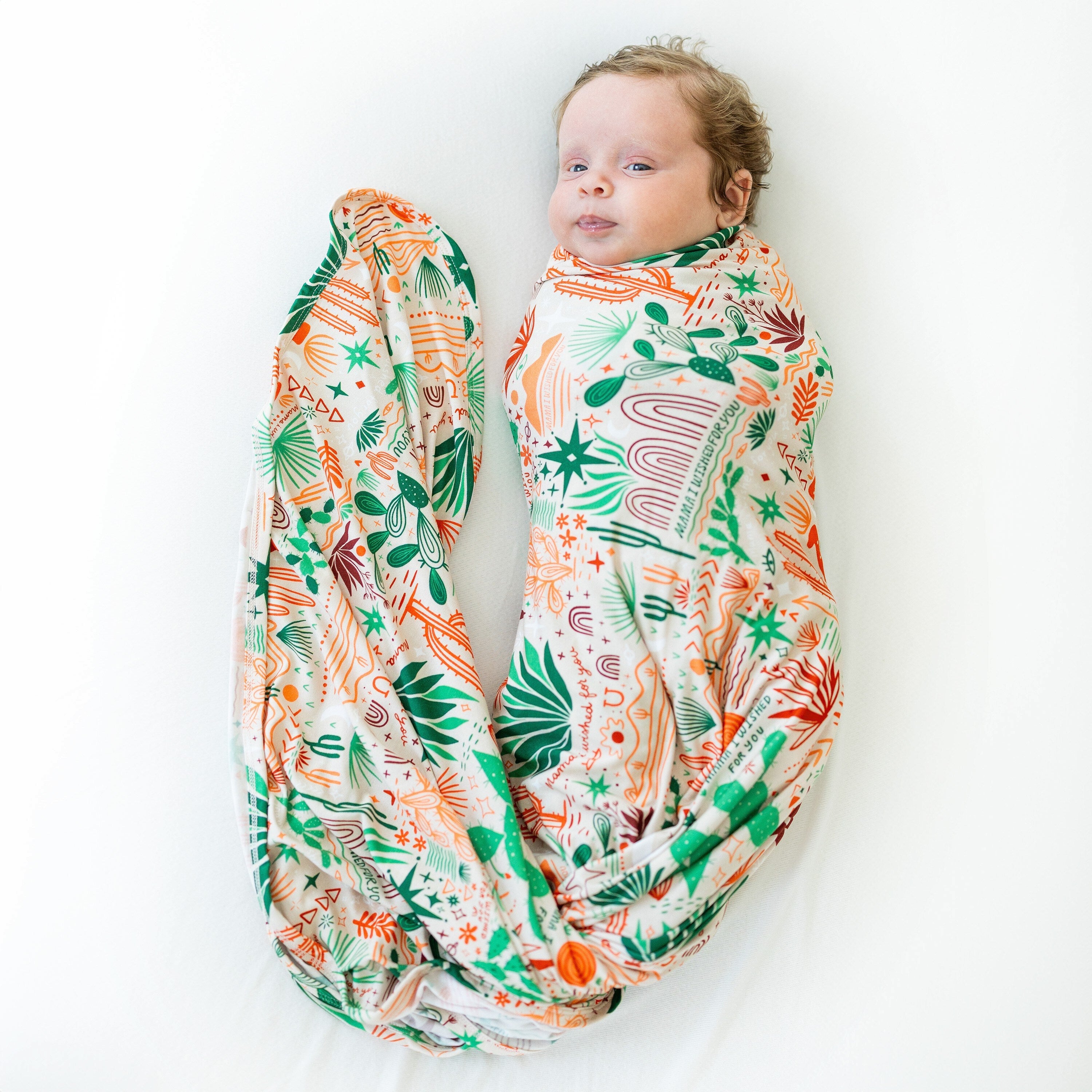 The Forever Swaddle Blanket | Desert Cactus (Beige)