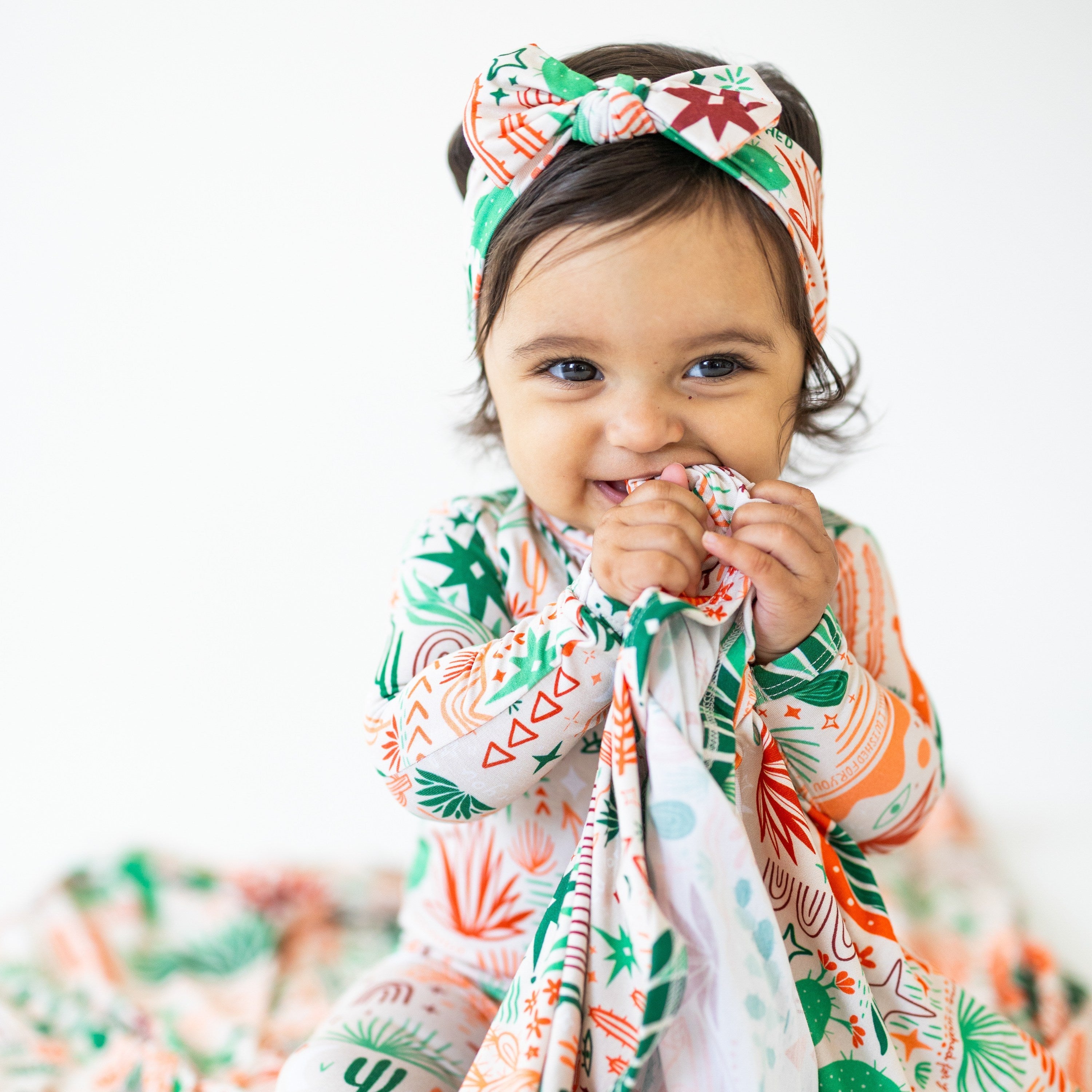 The Forever Swaddle Blanket | Desert Cactus (Beige)