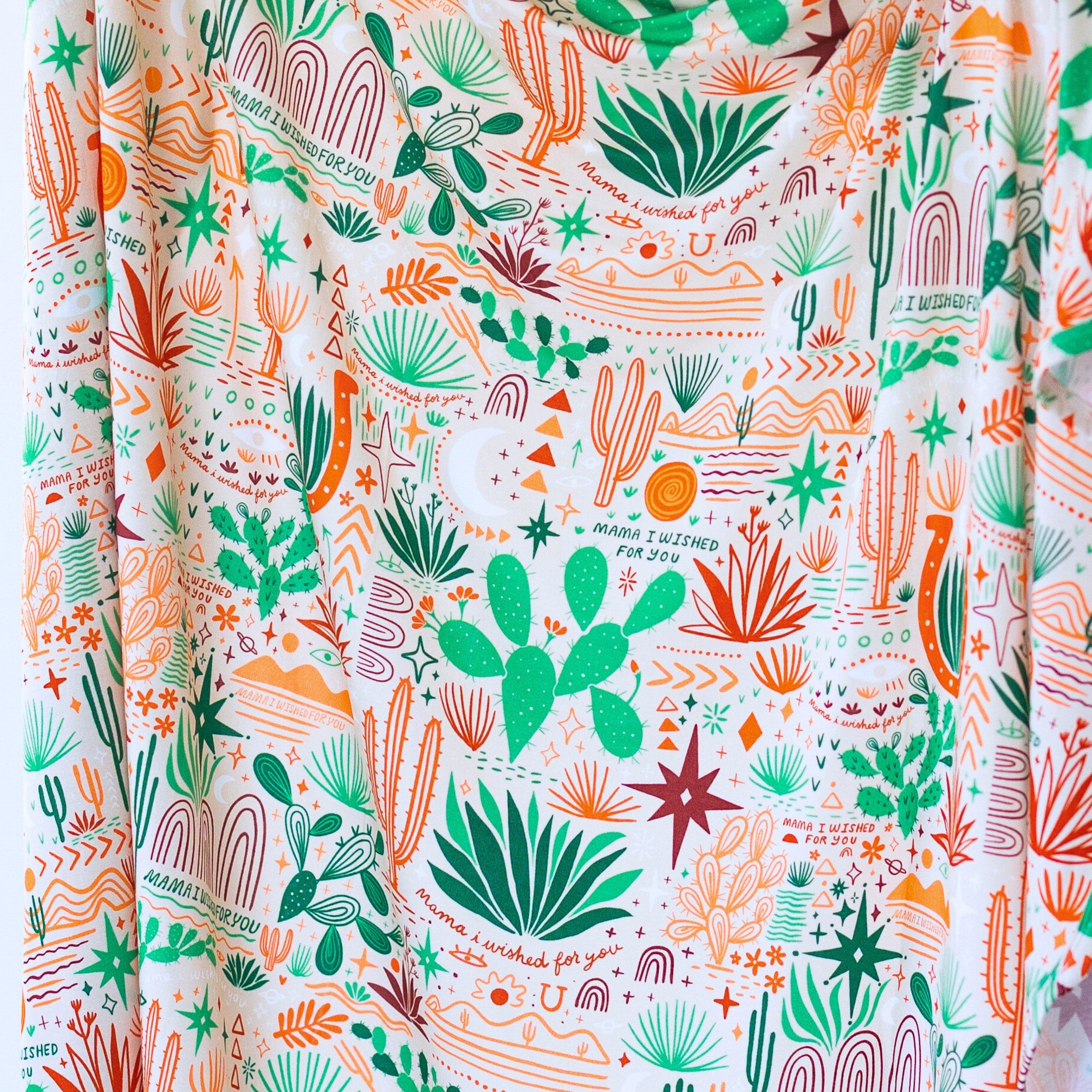 The Forever Swaddle Blanket | Desert Cactus (Beige)