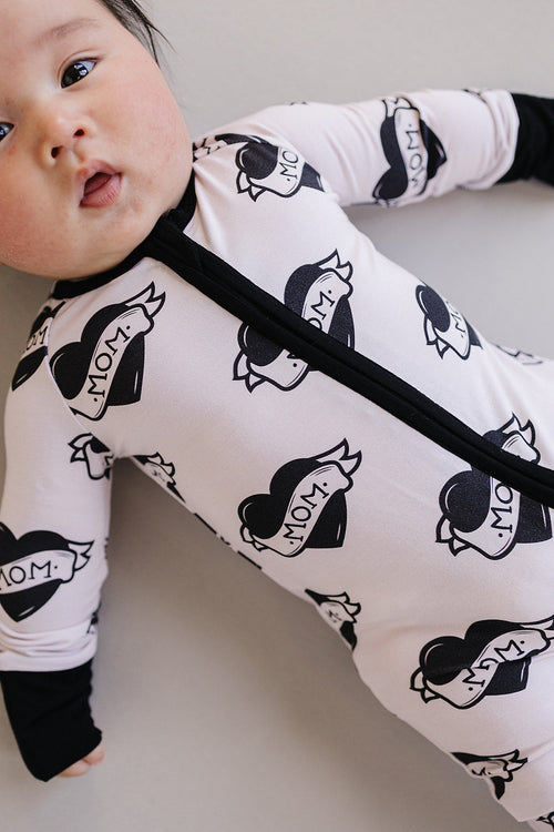 Bamboo Zip Romper | Mom Tattoo