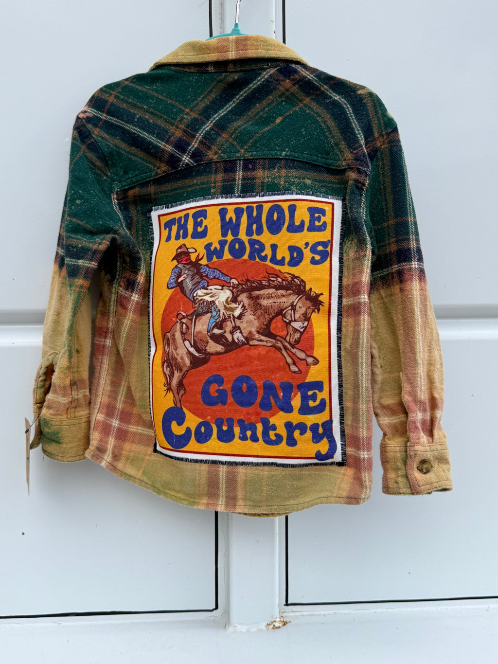 Upcycled Toddler Boy Flannel Shirt 2T