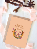 Lucky to Call You Friend Friendship Western Card