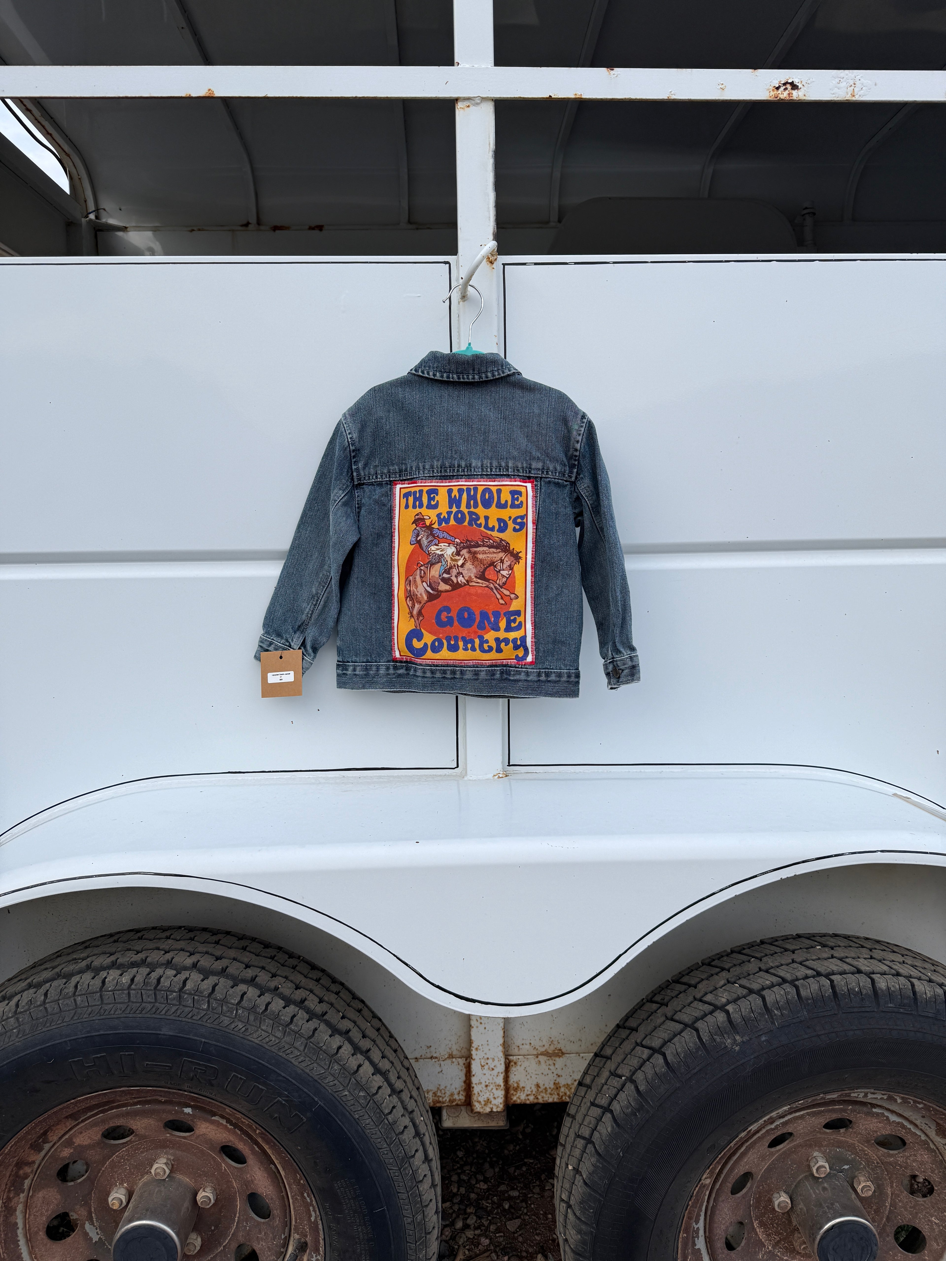 Upcycled Toddler Boy Denim Jacket 5T