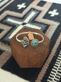 Handmade Sterling Silver Number 8 Turquoise Cuff Bracelet