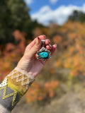 Vintage Navajo Sleeping Beauty Turquoise Pendant