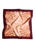 Show Day D Ring Snaffle Bit Large 100% Mulberry Silk 35x35: Wild Rag Scarf in Vintage Plum