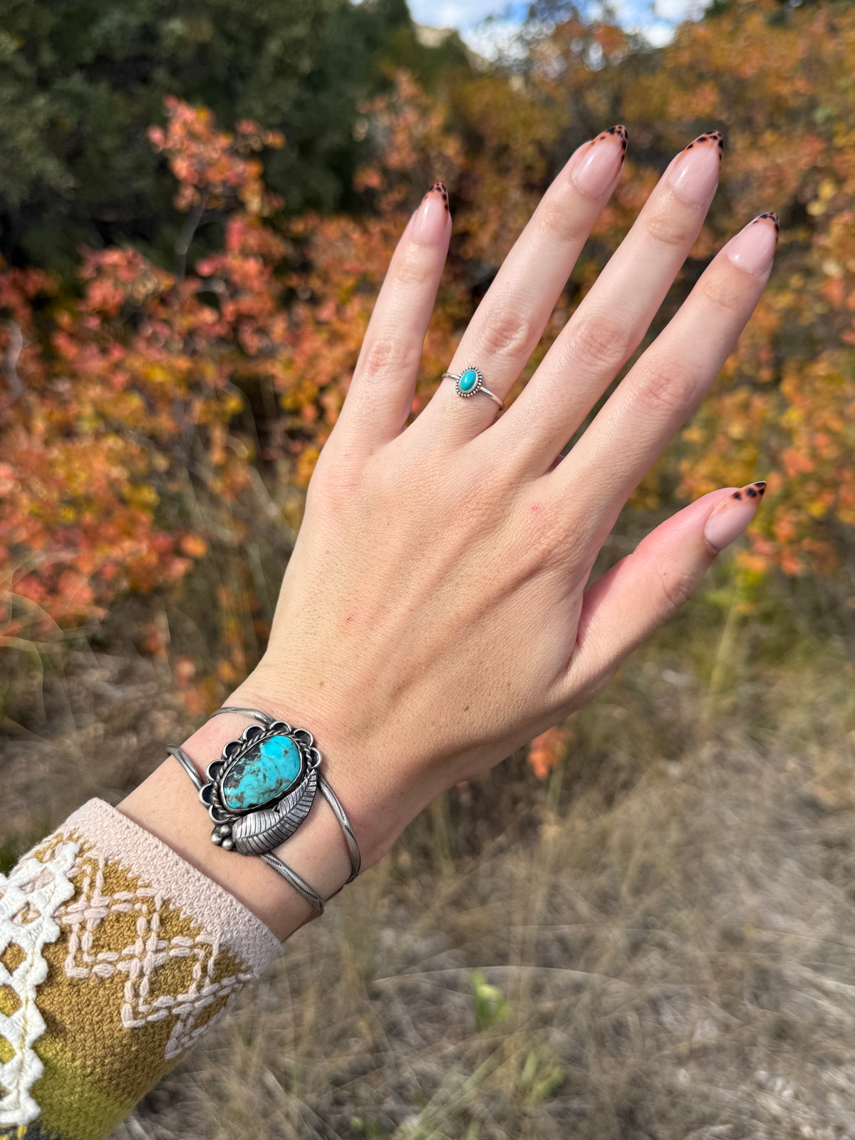 Vintage Navajo Nevada Turquoise Bracelet