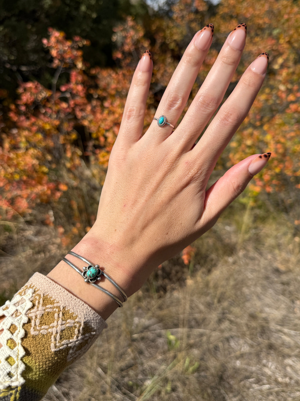 Vintage Navajo Nevada Turquoise Bracelet