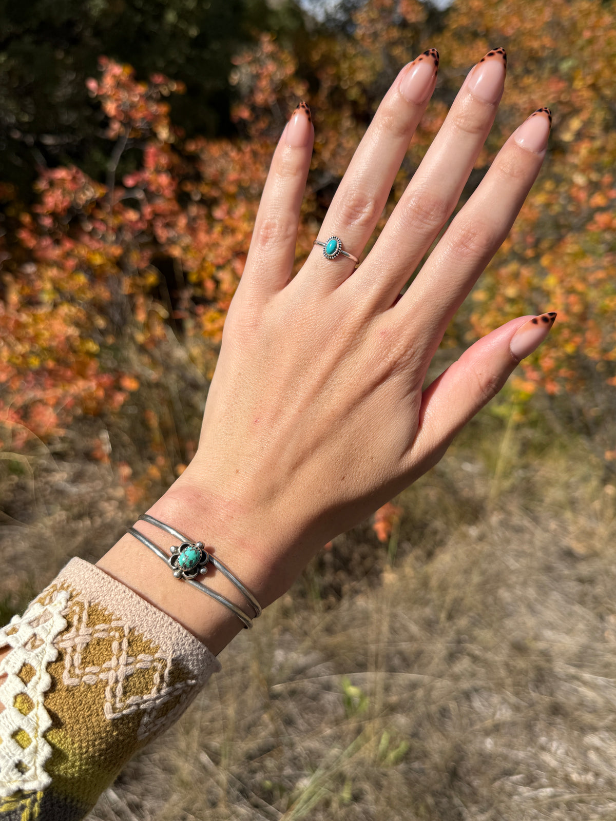 Vintage Navajo Nevada Turquoise Bracelet