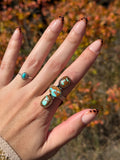 Handmade Sterling Silver Royston Turquoise Adjustable Ring
