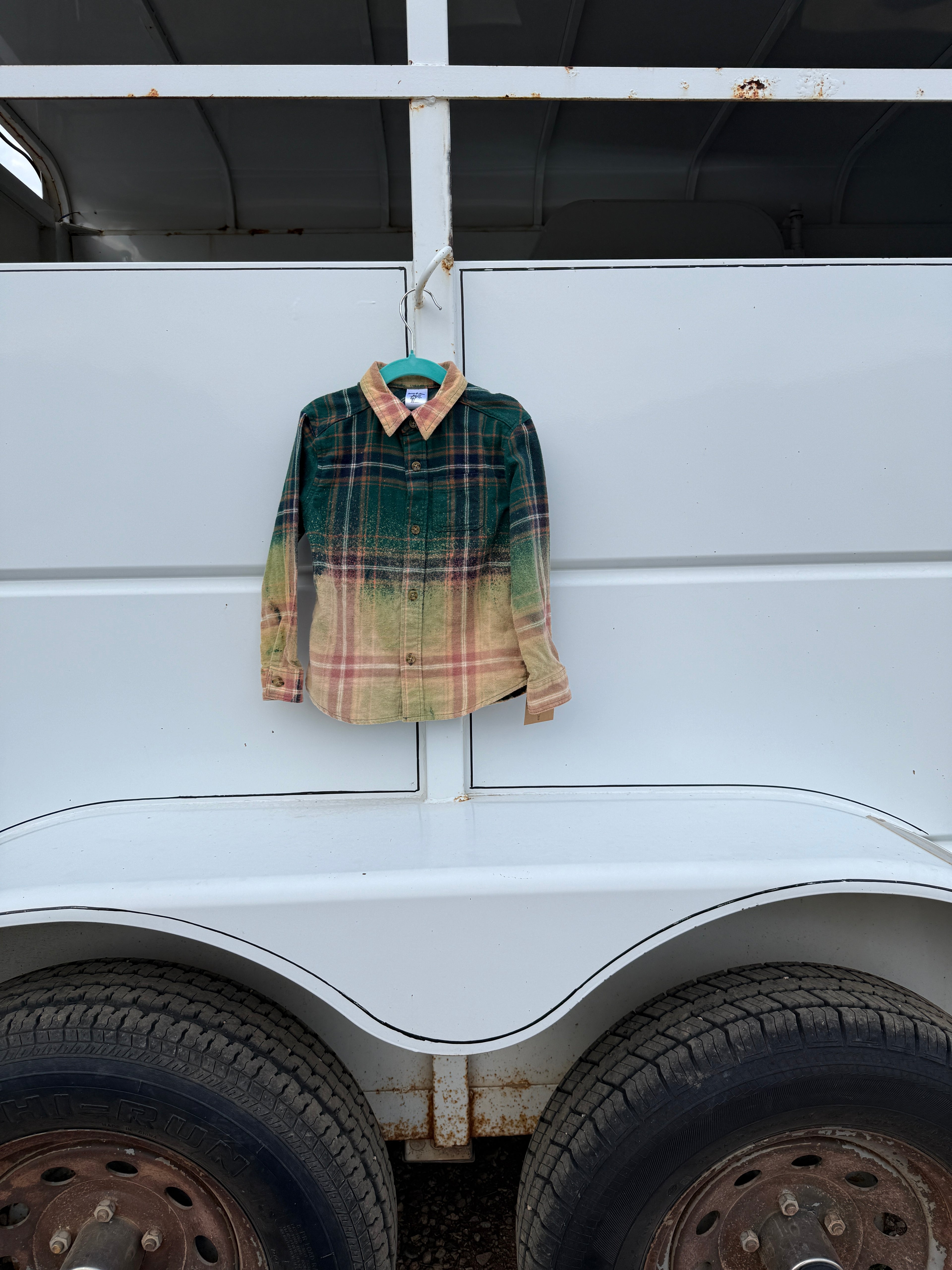 Upcycled Toddler Boy Flannel 4T