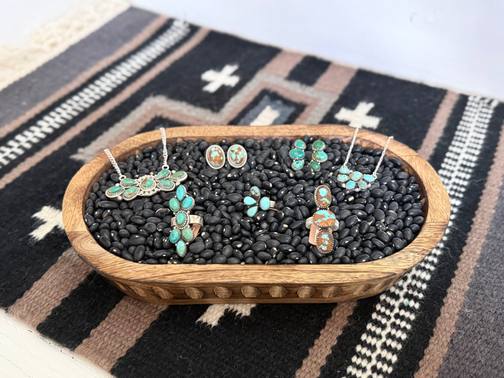 Handmade Sterling Silver Number 8 Turquoise Necklace