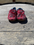 Paisley & Denim Infant Moccasins
