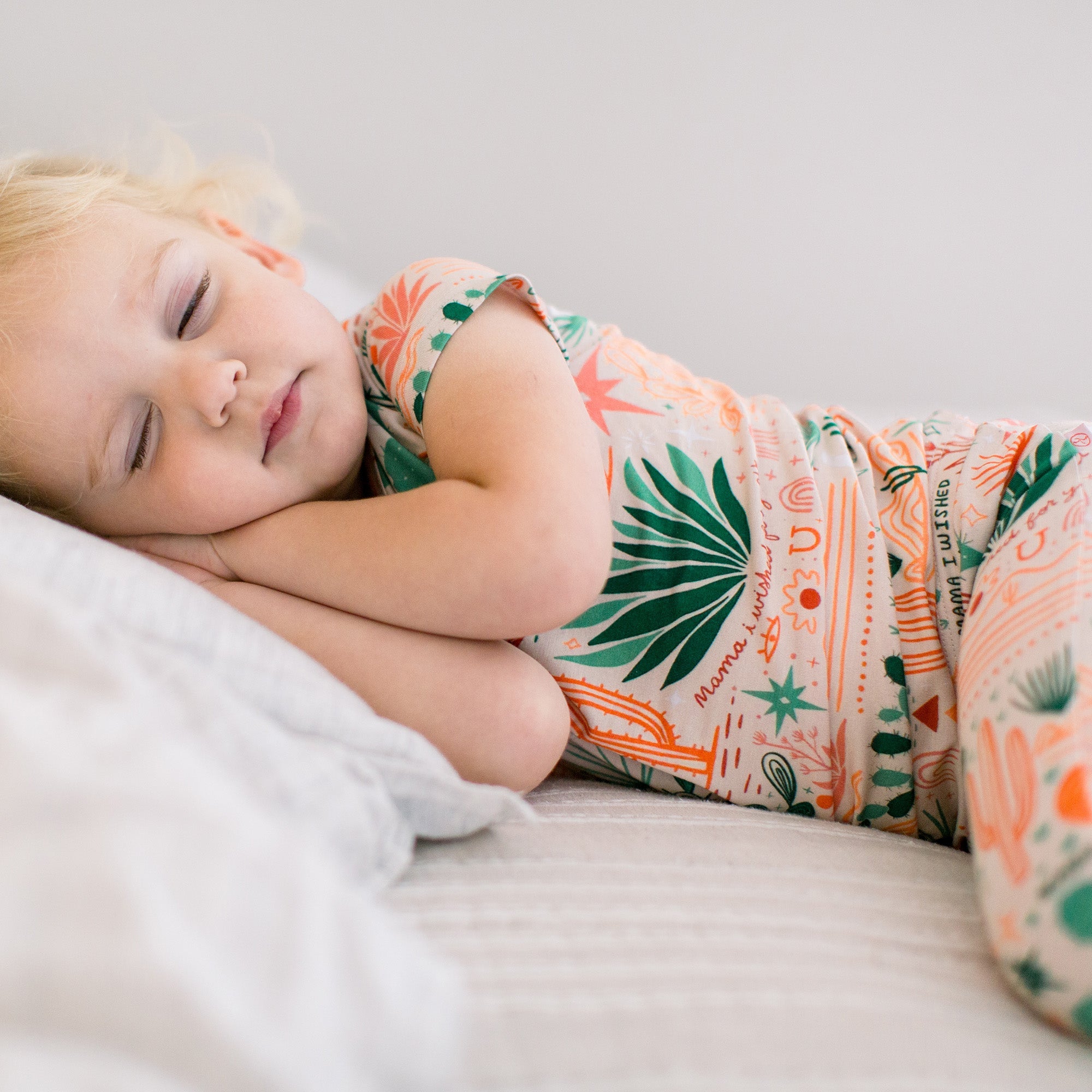 The Second-Skin 2-Piece Short Sleeve Pajama | Desert Cactus (Beige)