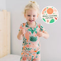 The Second-Skin 2-Piece Short Sleeve Pajama | Desert Cactus (Beige)