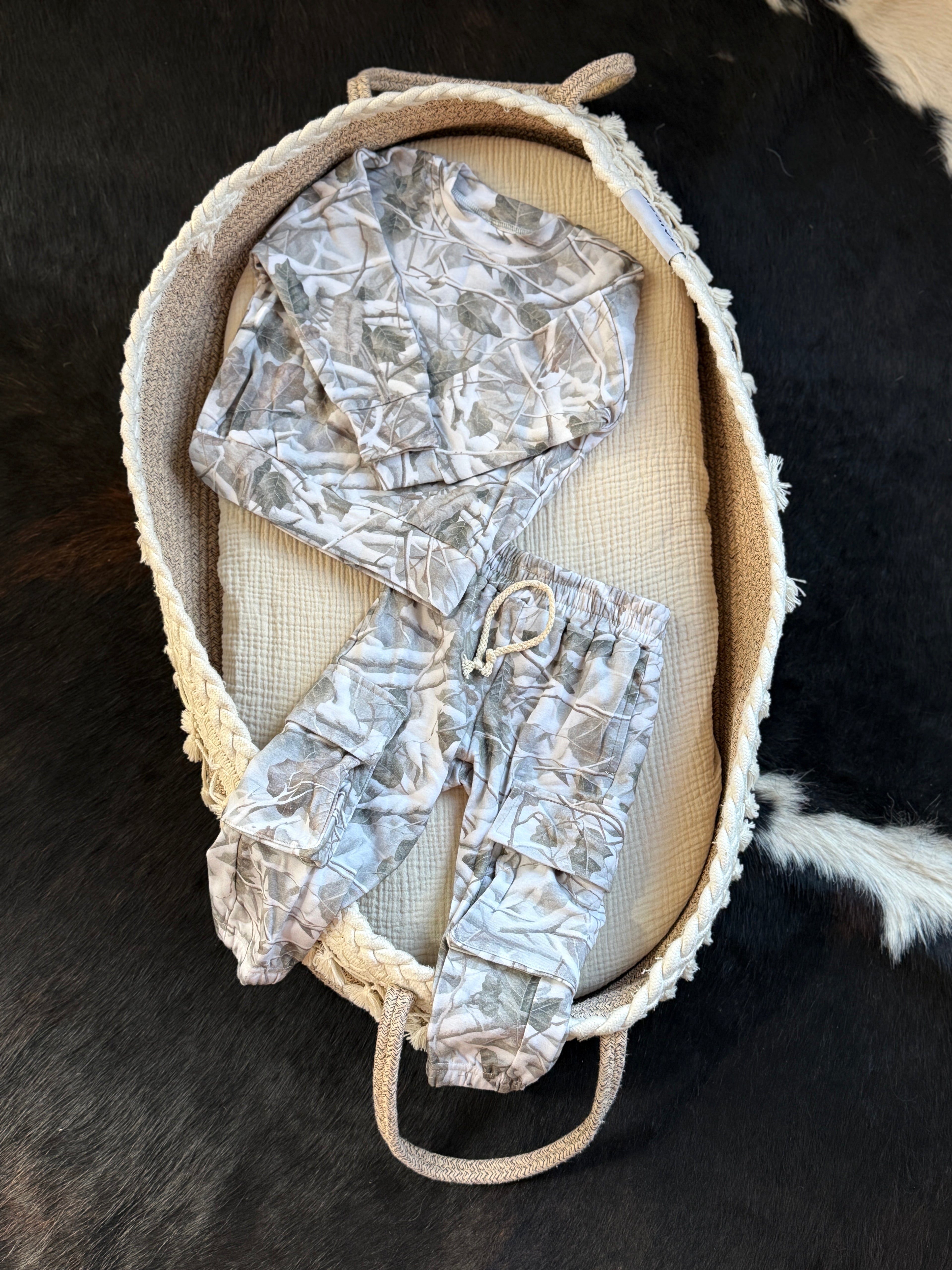 Camo Cargo Jogger Set