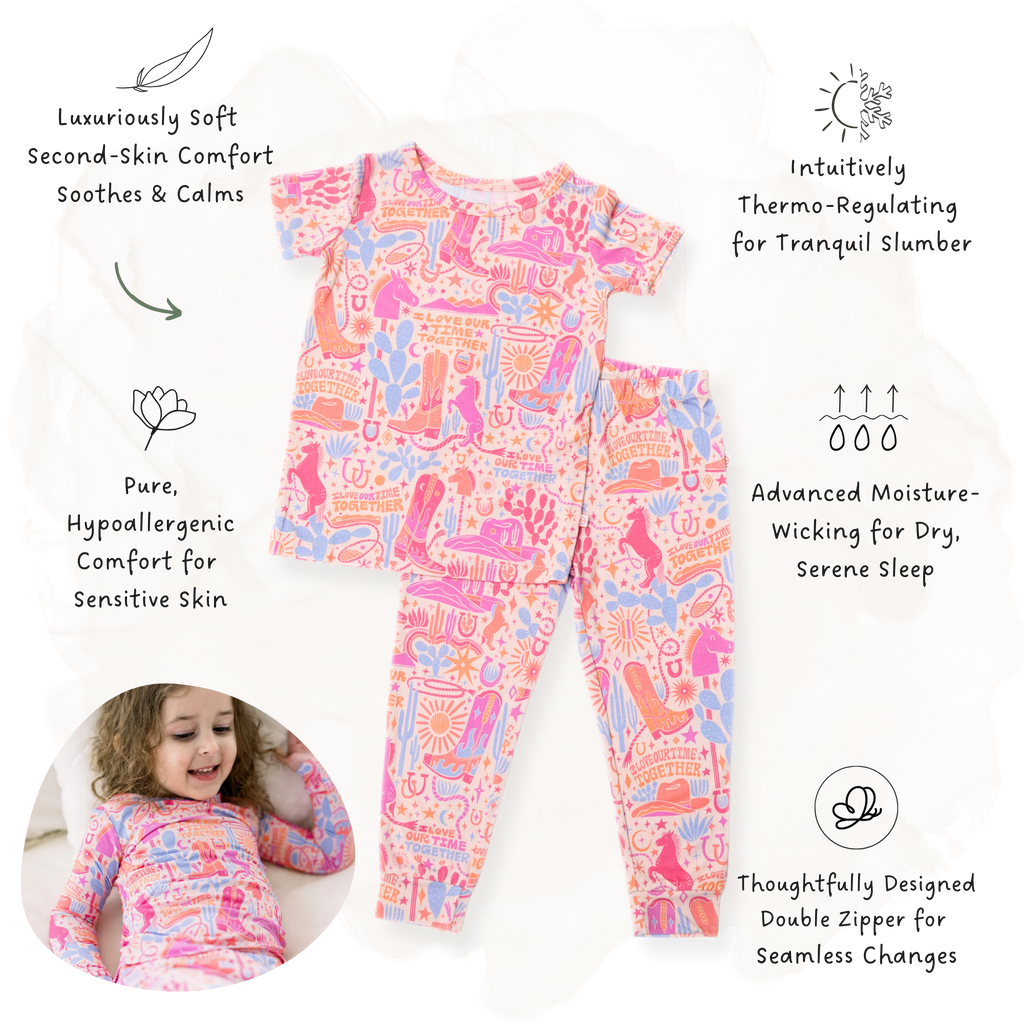 The Second-Skin 2-Piece Long Sleeve Pajama | Saddle Up