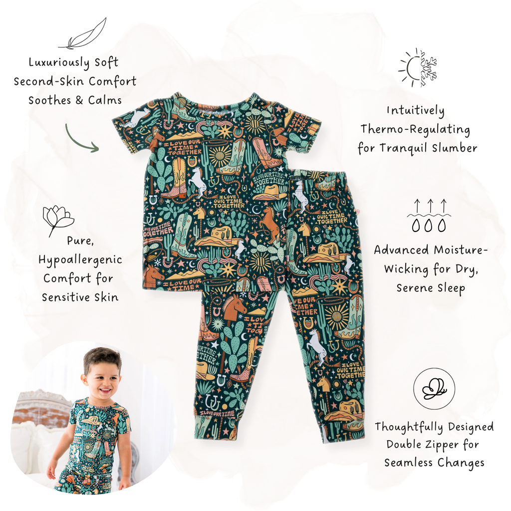 The Second-Skin 2-Piece Short Sleeve Pajama | Wild West