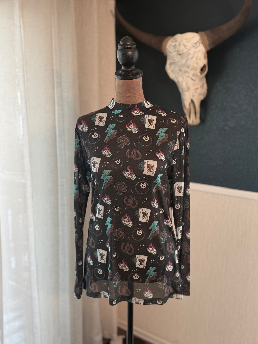 Cowgirl Charm Mesh Top