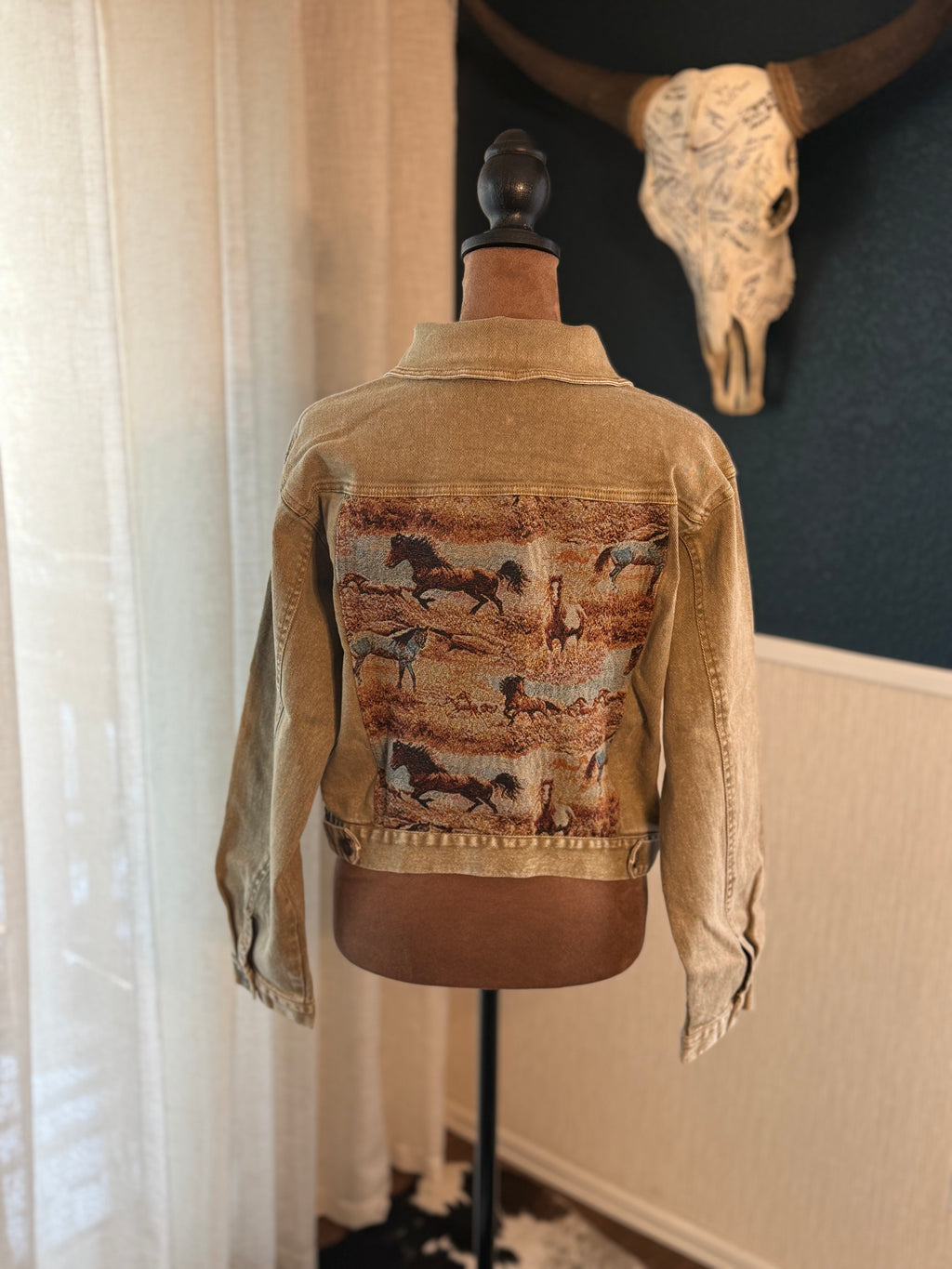 Western Tapestry Denim Jacket