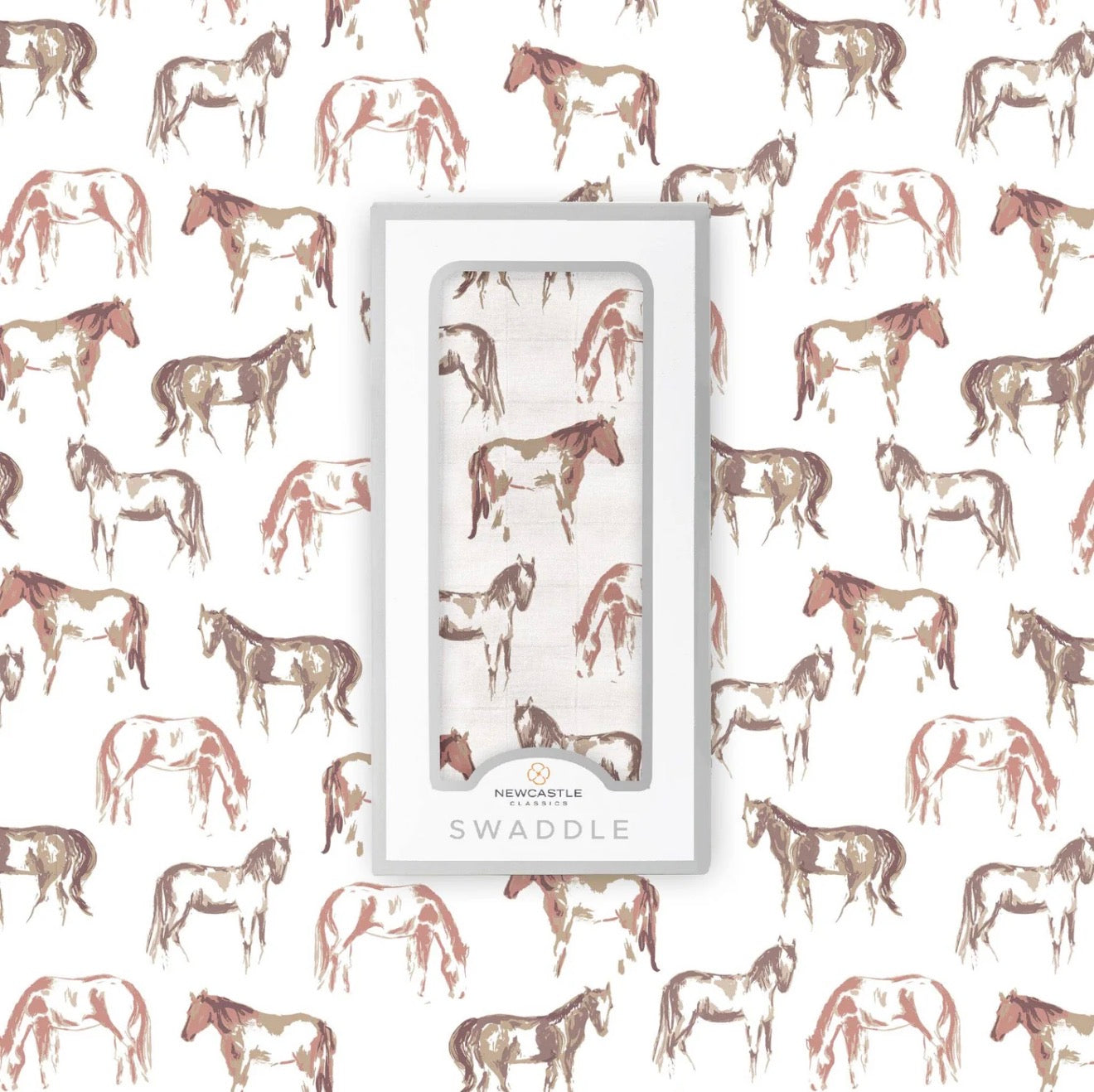 Wild Horses Bamboo Swaddle