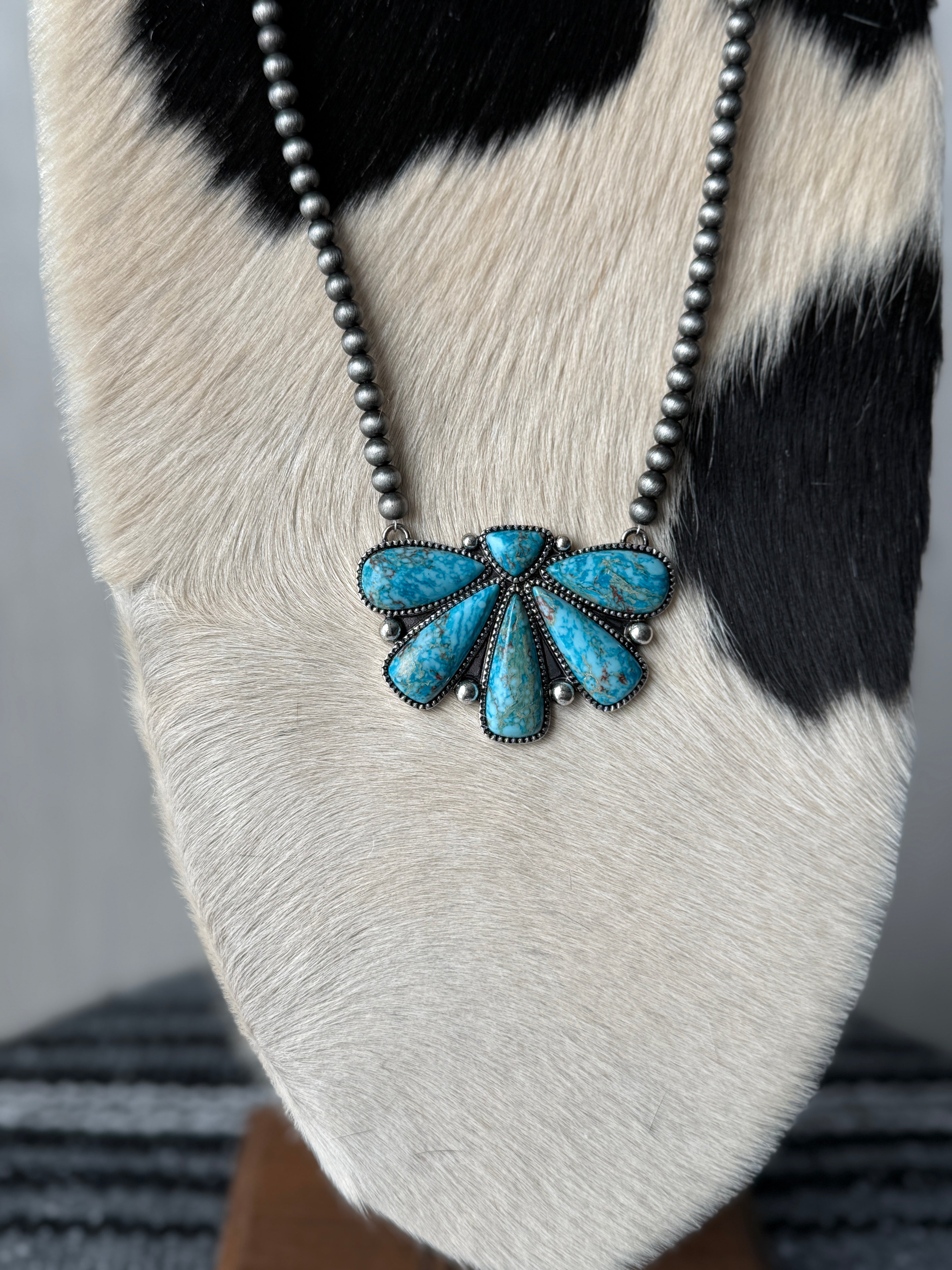 Squash Blossom Pendant Necklace