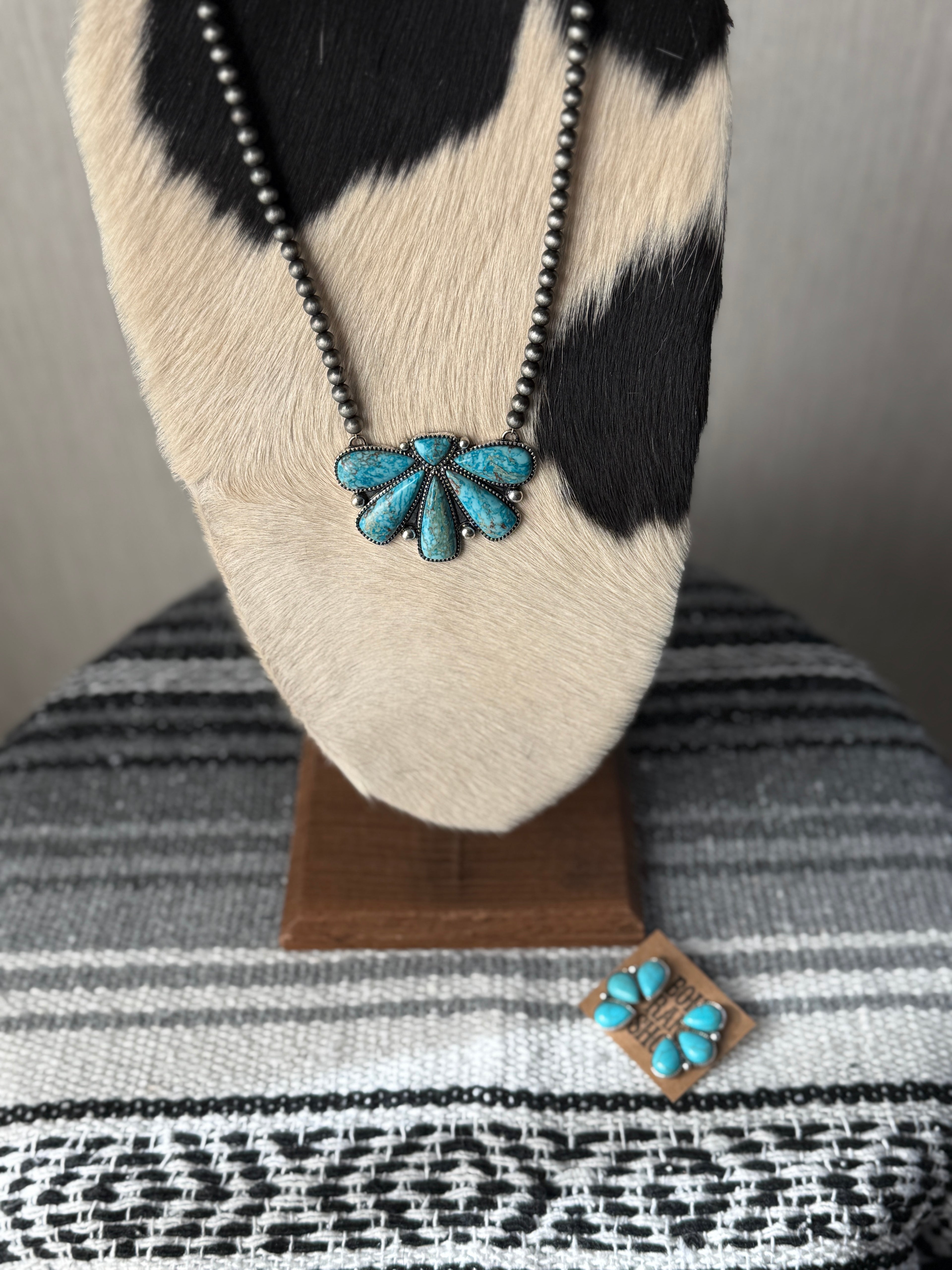 Squash Blossom Pendant Necklace