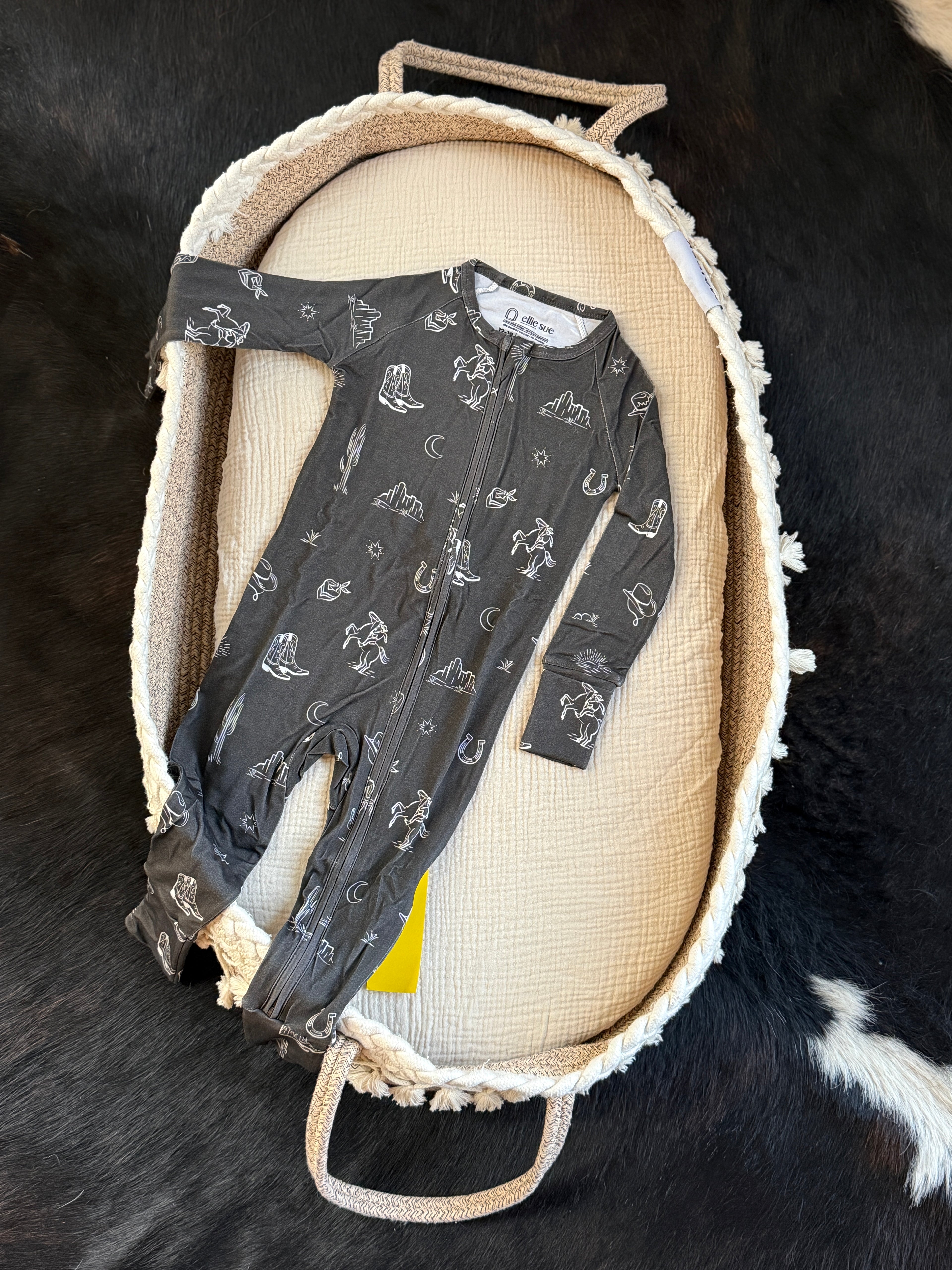 Western Zipper Romper