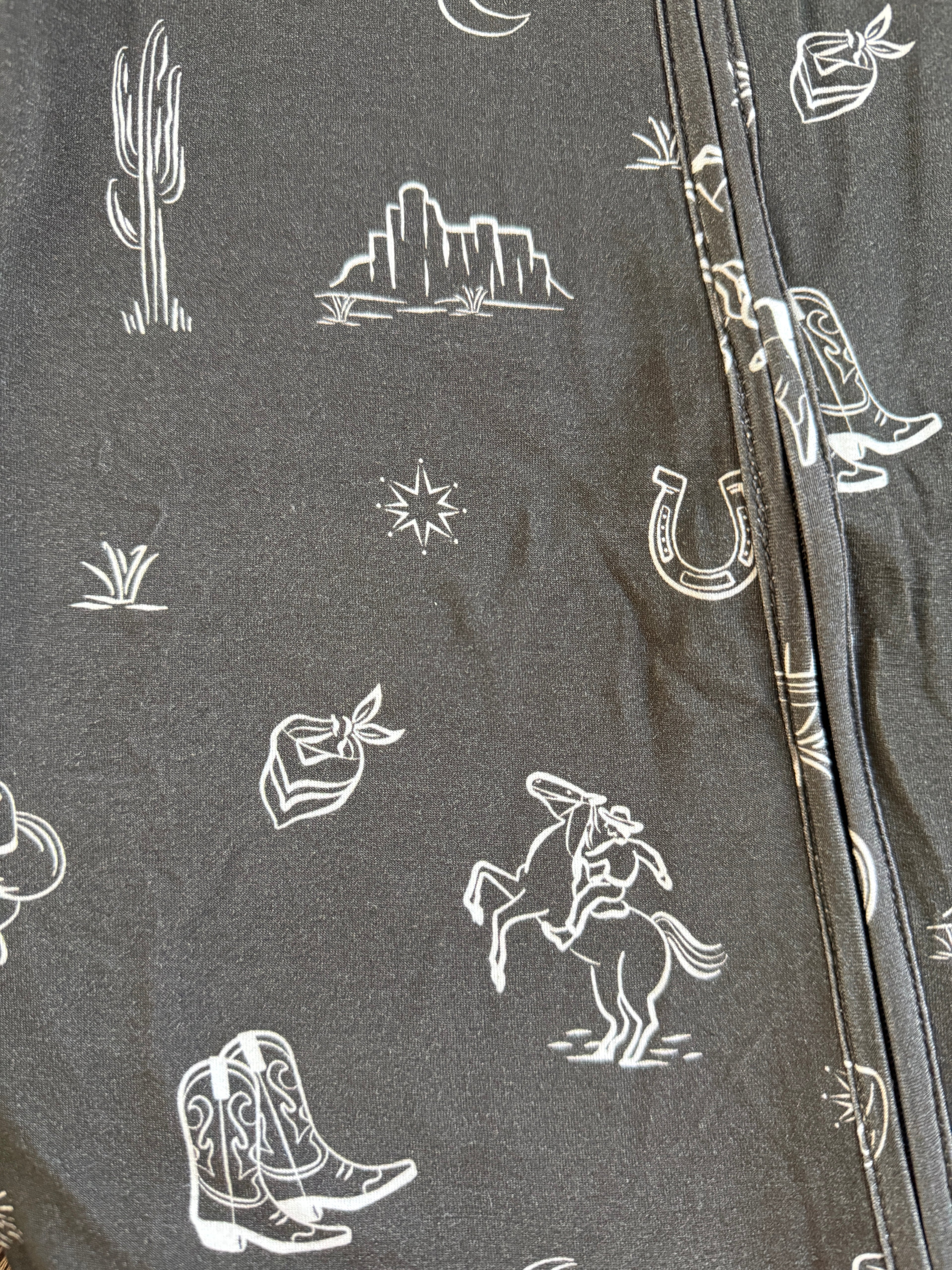 Western Zipper Romper