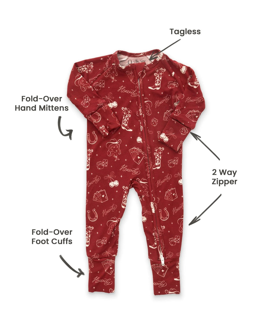 Cowgirl Zipper Romper