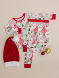 Bamboo Two Piece Set | Santa Patchwork
