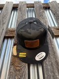 Men's Black Camo Trucker Hat