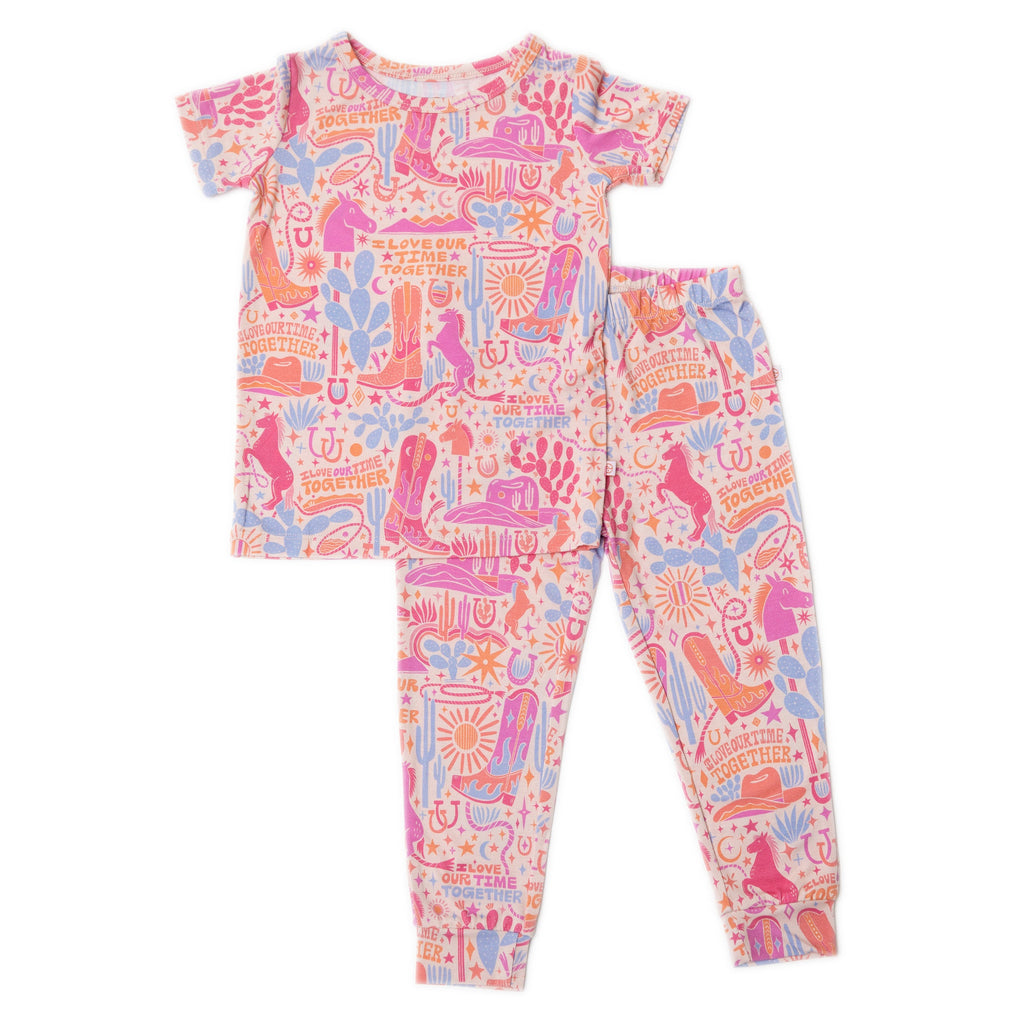 The Second-Skin 2-Piece Short Sleeve Pajama | Saddle Up