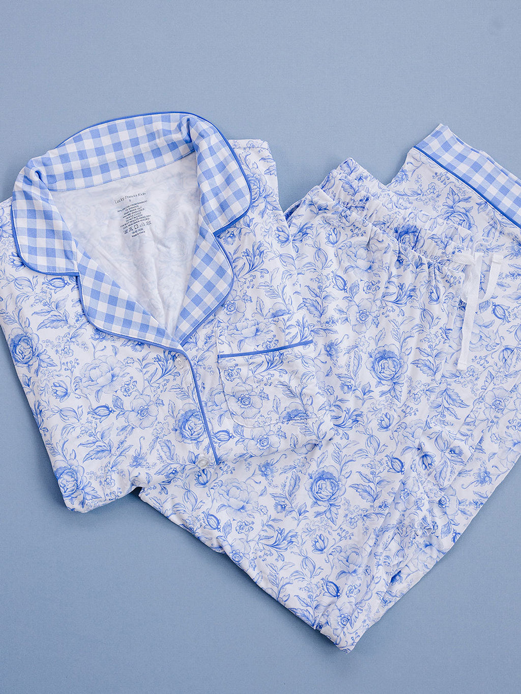 Bamboo Women's Pajamas| Blue Flowers