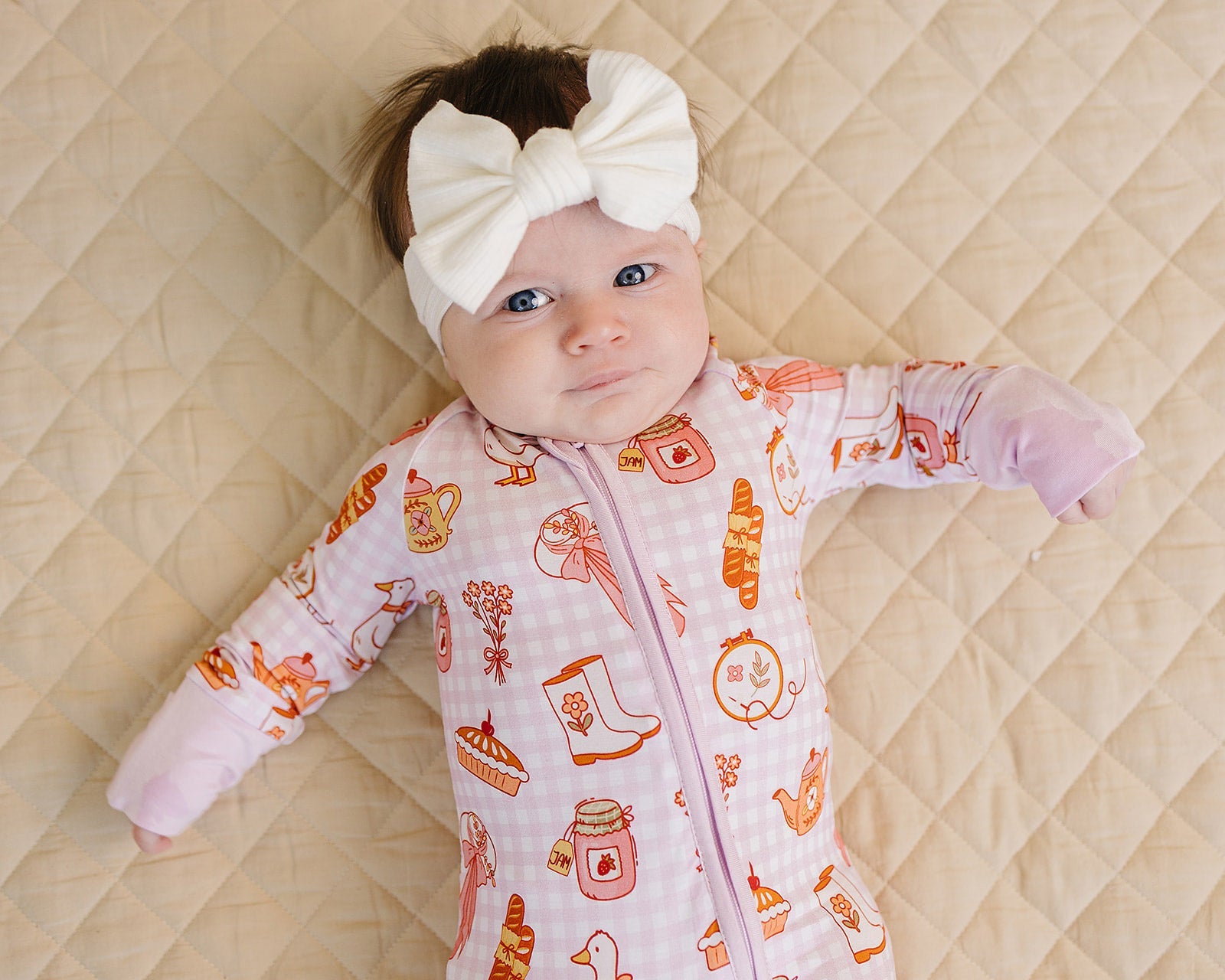 Bamboo Zip Romper | Cottagecore Cutie