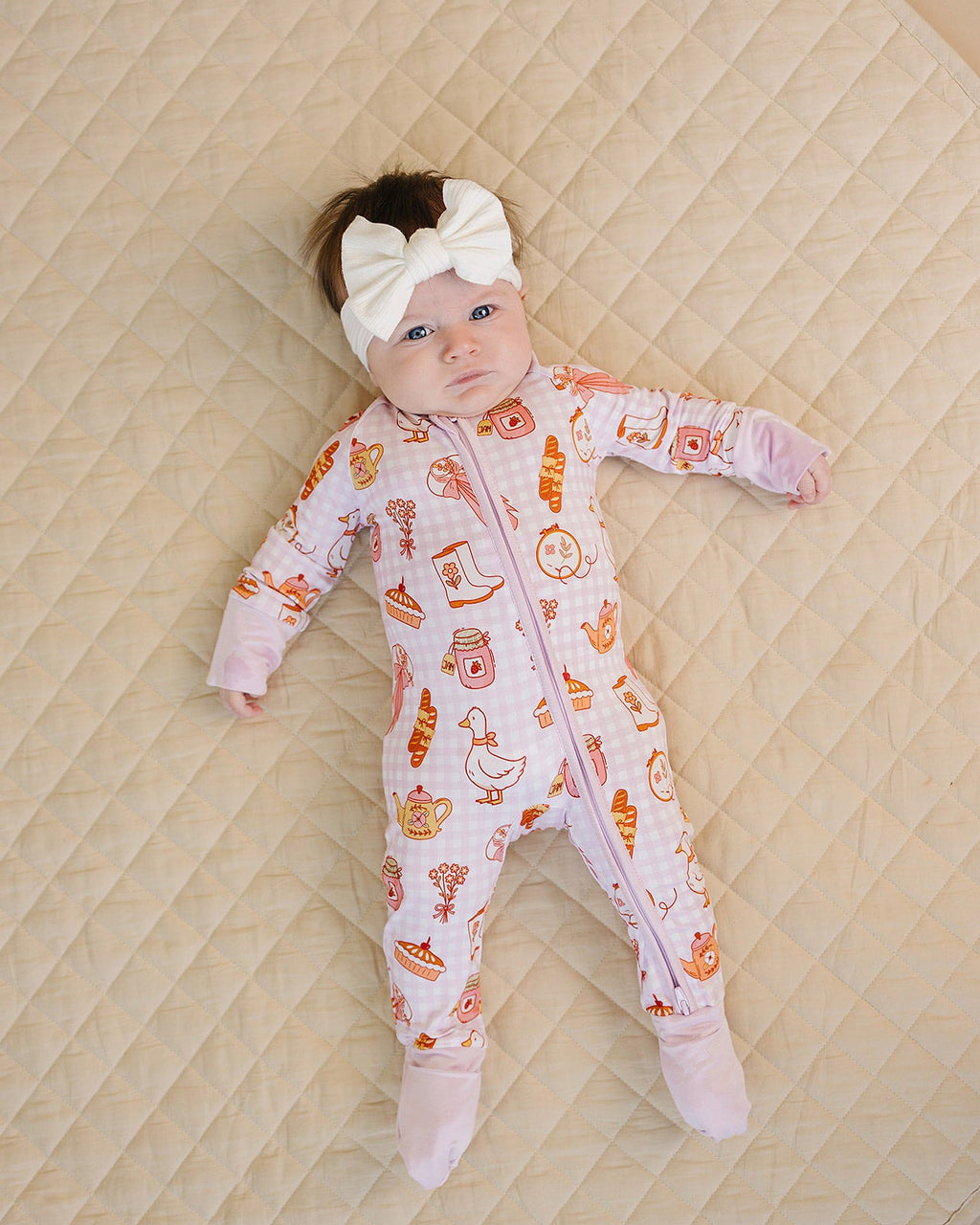 Bamboo Zip Romper | Cottagecore Cutie