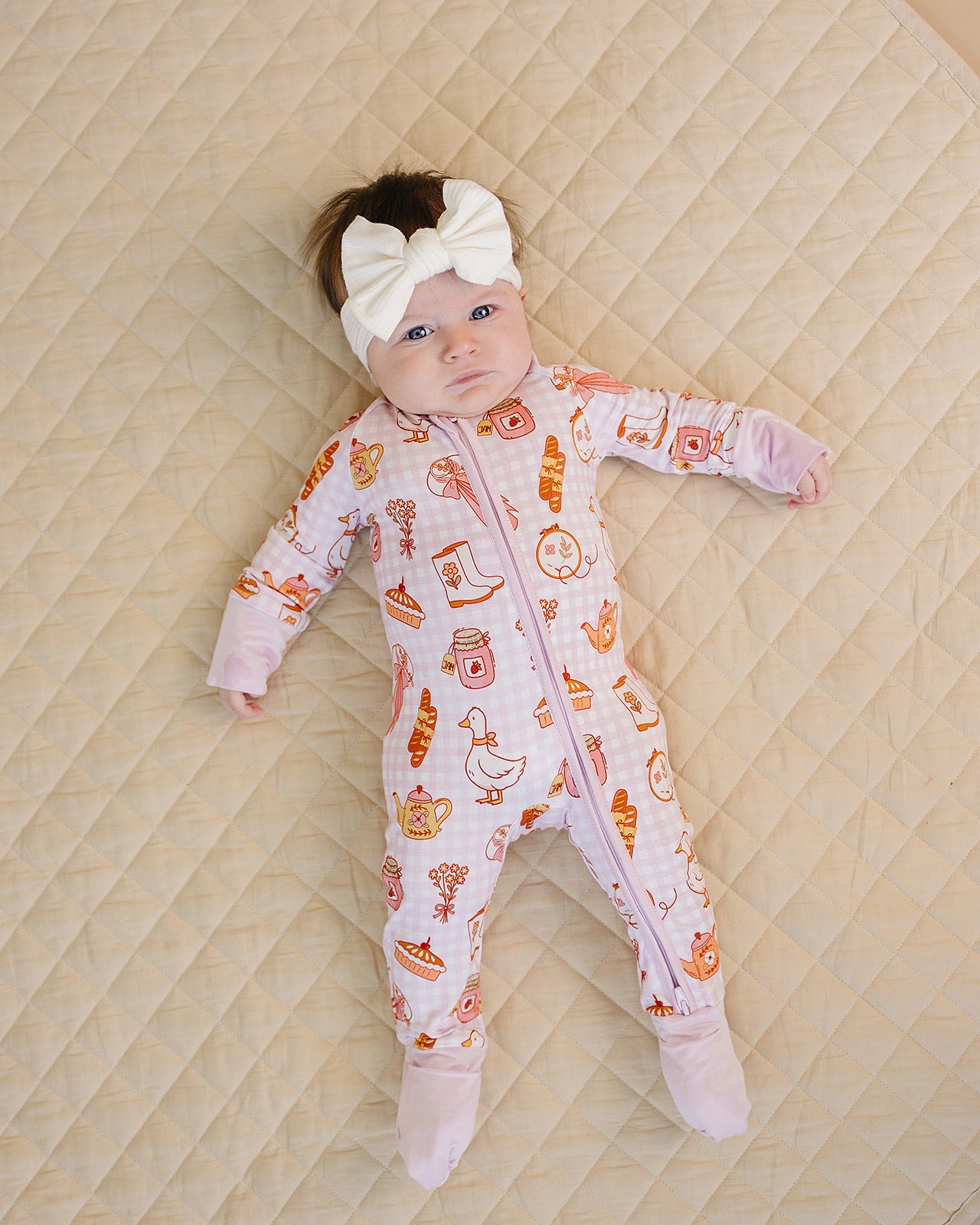 Bamboo Zip Romper | Cottagecore Cutie