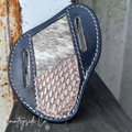 Cowhide and Tooled Leather Sheath