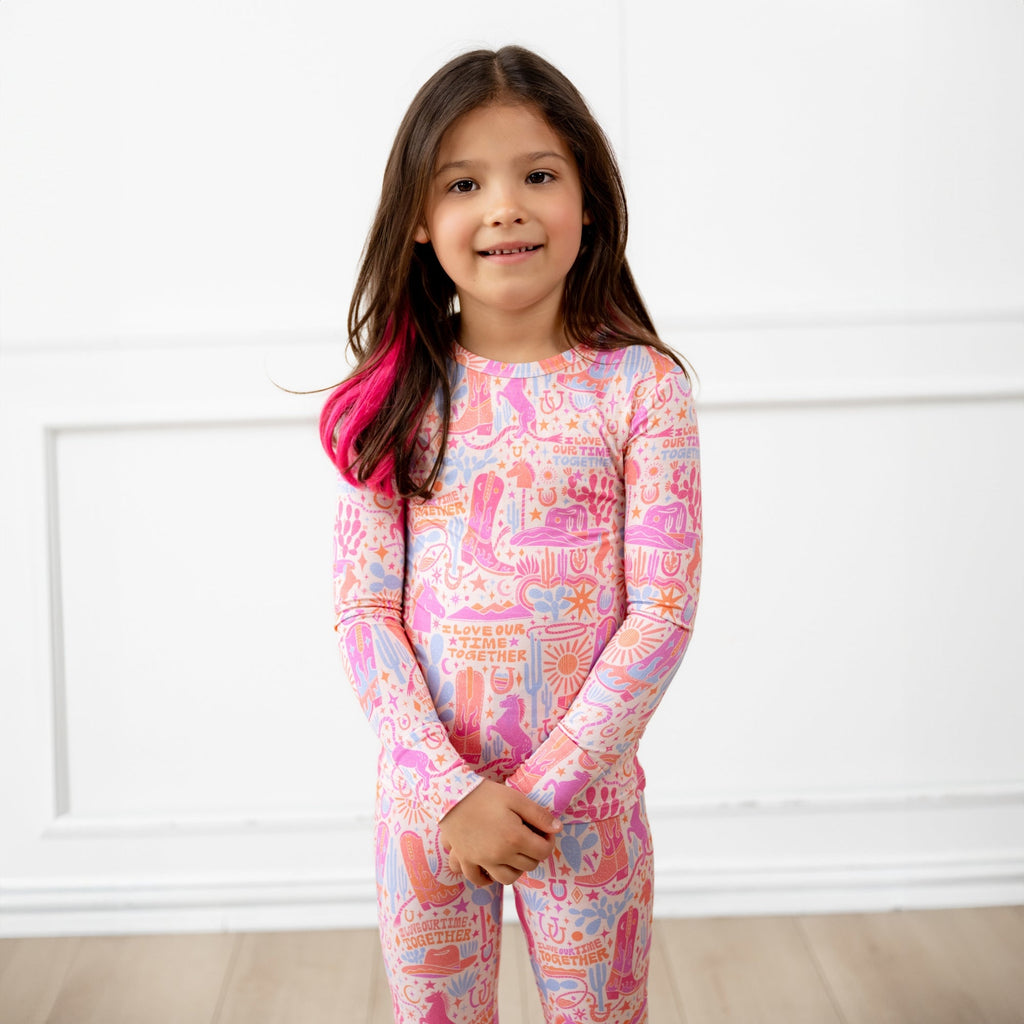 The Second-Skin 2-Piece Long Sleeve Pajama | Saddle Up